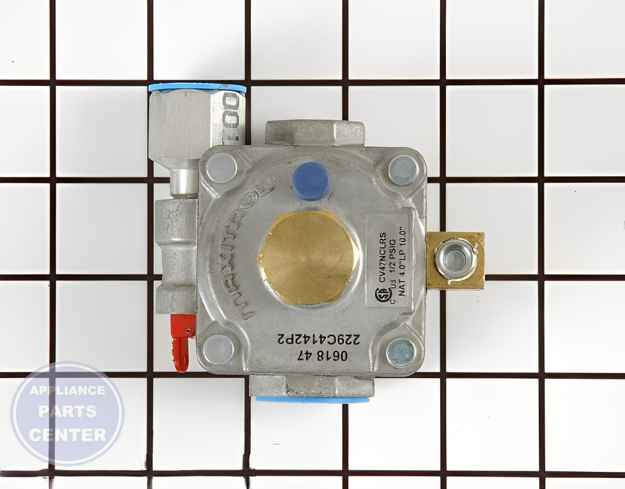 GE Pressure Regulator WB19T10079 - Main view showing Gas Burner Control Valve for GE and Kenmore models