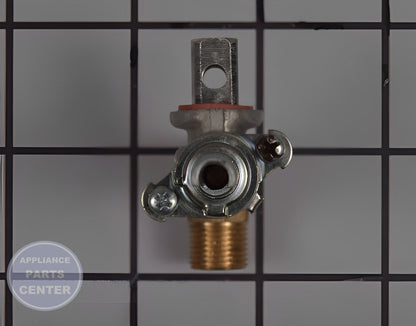 GE Surface Burner Valve WB19T10091 - Installation in GE JGBS66REKSS showing mounting points
