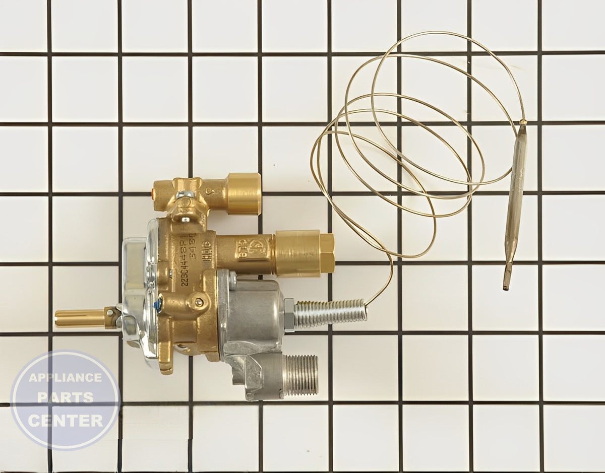 GE OVEN MODULATING THERMOSTAT WB20K10033 - Detailed view of compatible models and temperature support