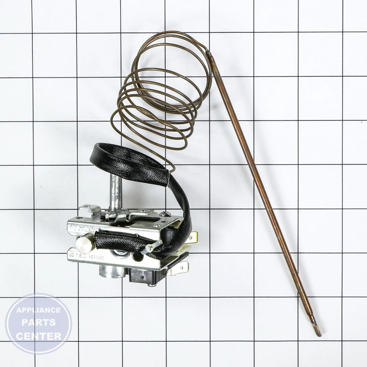 GEH RANGE THERMOSTAT WB20T10022 - Installation in specific model showing key mounting points