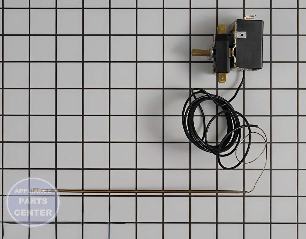 GE Temperature Control Thermostat WB20T10026 - Installation in GE JBS series showing mounting points
