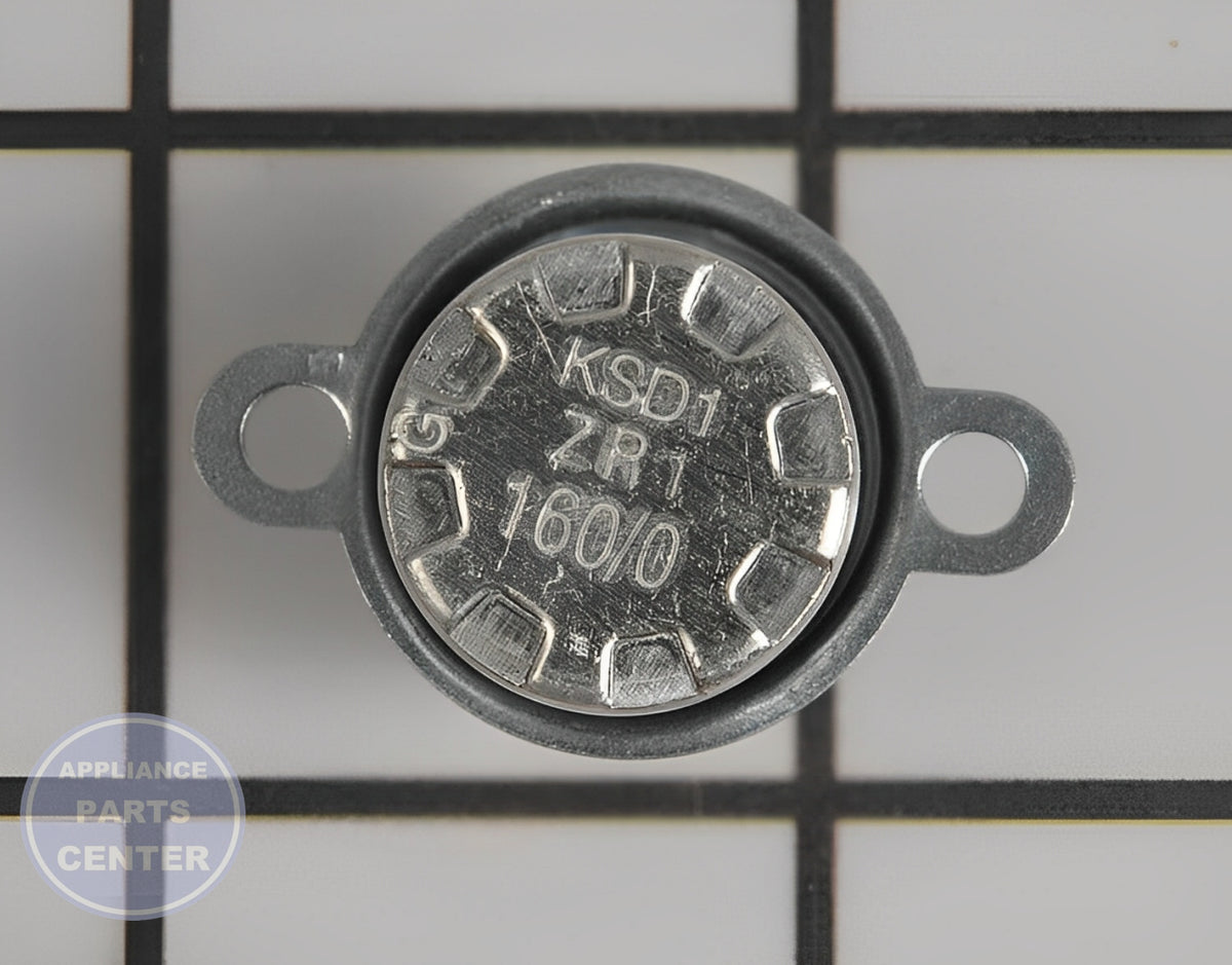 GE OVEN THERMOSTAT WB20X10048 - Side view with exact temperature readings