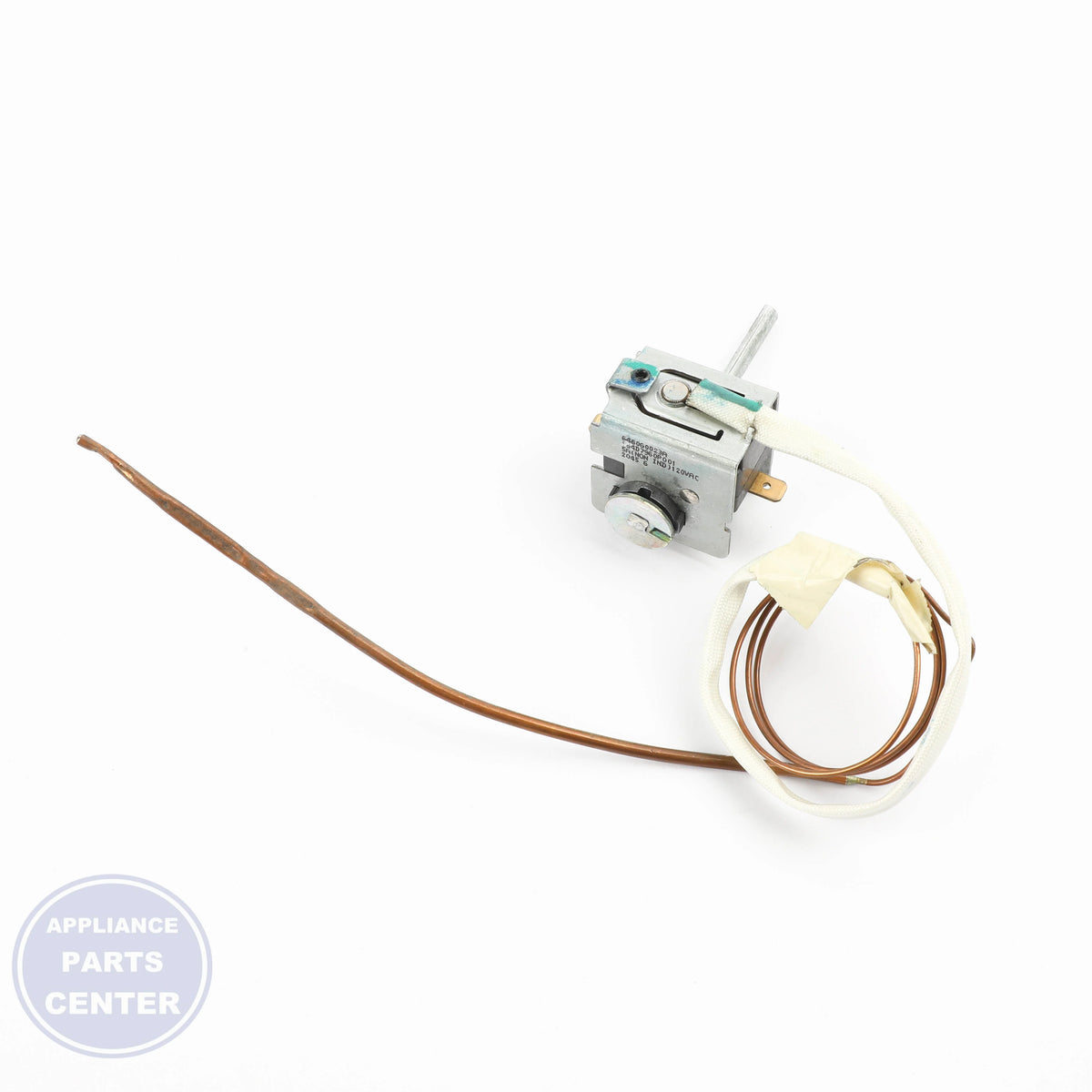 THERMOSTAT WB21K10124 - Side view with accurate temperature control specs