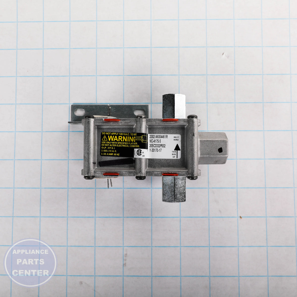 SAFETY VALVE ASM WB21K10153 - Side view with 30 psi pressure support