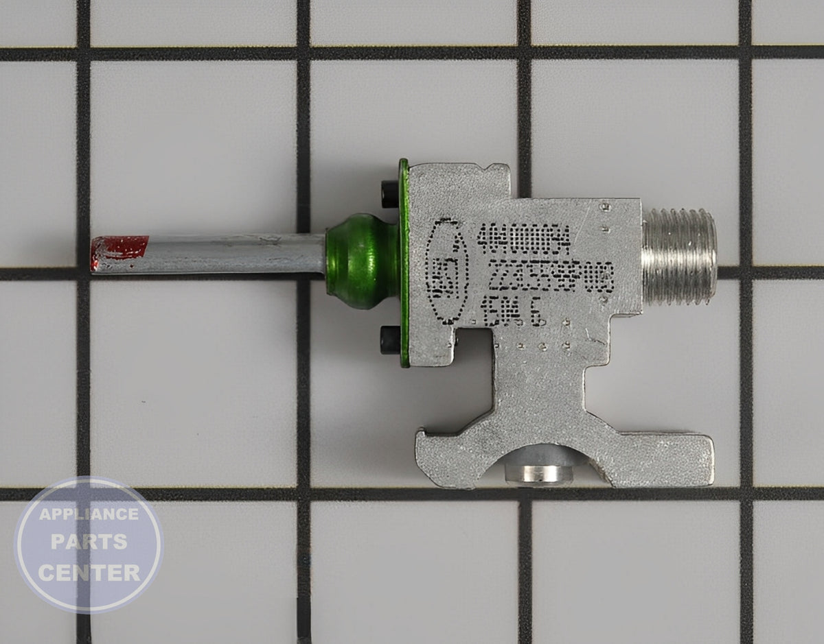 GE OVEN ROUND VALVE BURNER 140 - Detailed view of durable construction and high-heat capabilities