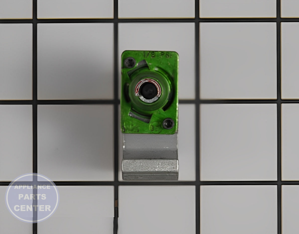 GE OVEN ROUND VALVE BURNER 140 - Side view with precise temperature control specs