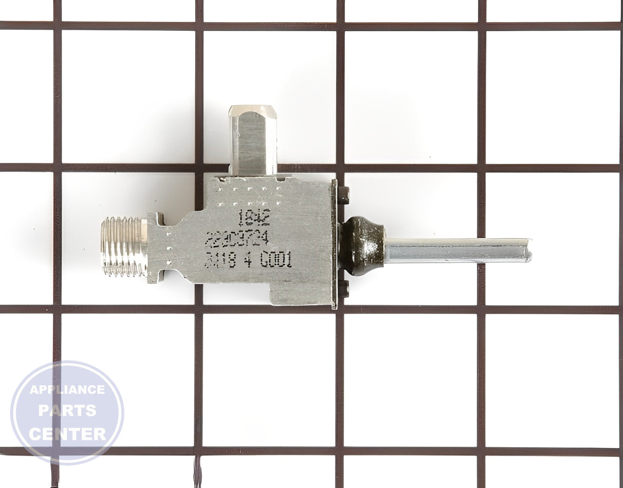 GE Surface Burner Valve WB21K38 - Main view showing heat control for GE and Kenmore models