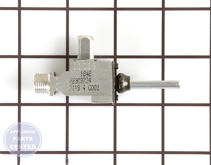 GE Surface Burner Valve WB21K38 - Main view showing heat control for GE and Kenmore models