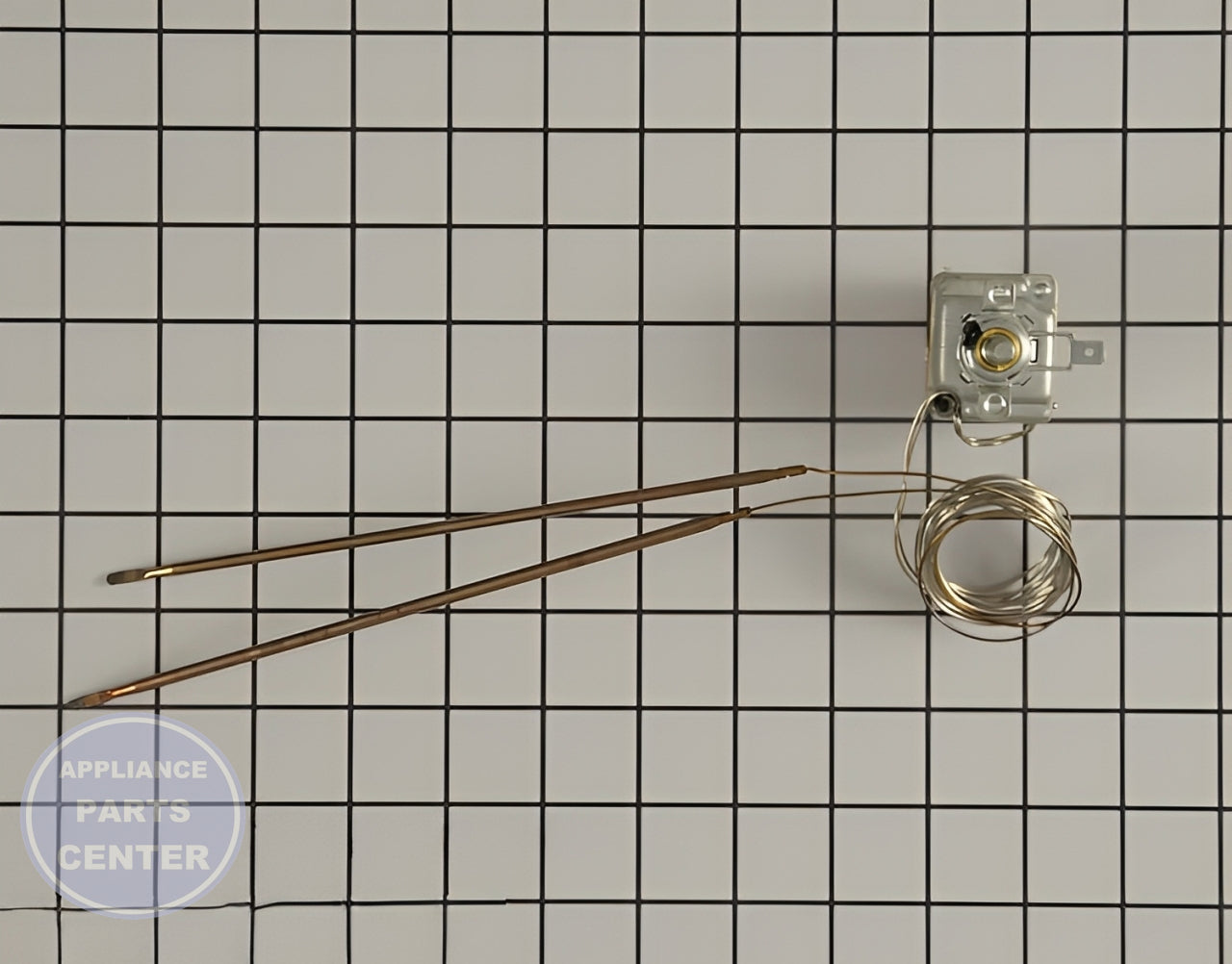 Temperature Control Thermostat WB21X10016 - Side view with temperature range of 150°F to 500°F