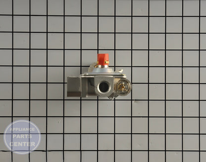 Valve and Pressure Regulator WB21X20252 - Side view with precise measurements for accurate fitting