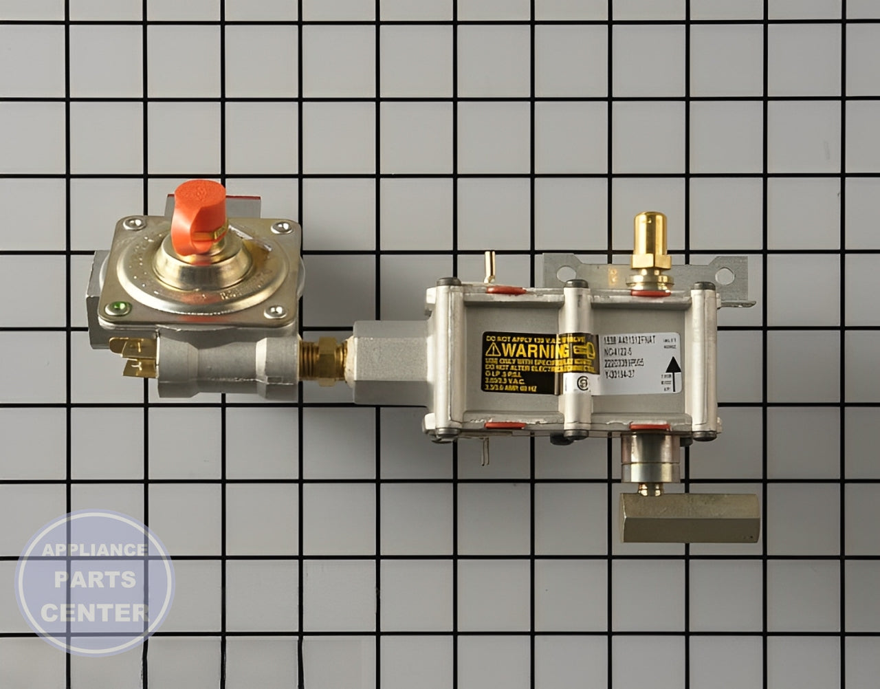 GEH VALVE CONTROL ASM NOR. D WB21X21506 - Main view showing gas control for GEH models