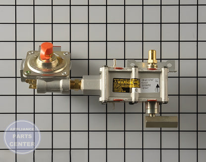 GEH VALVE CONTROL ASM NOR. D WB21X21506 - Main view showing gas control for GEH models