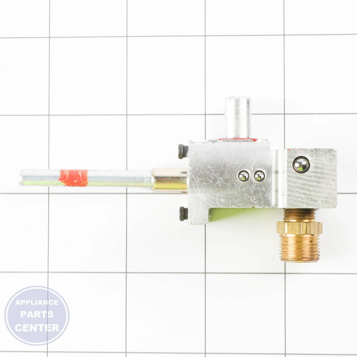 GEH GAS VALVE DUAL CTR WB21X29369 - Installation in specific model showing key mounting points