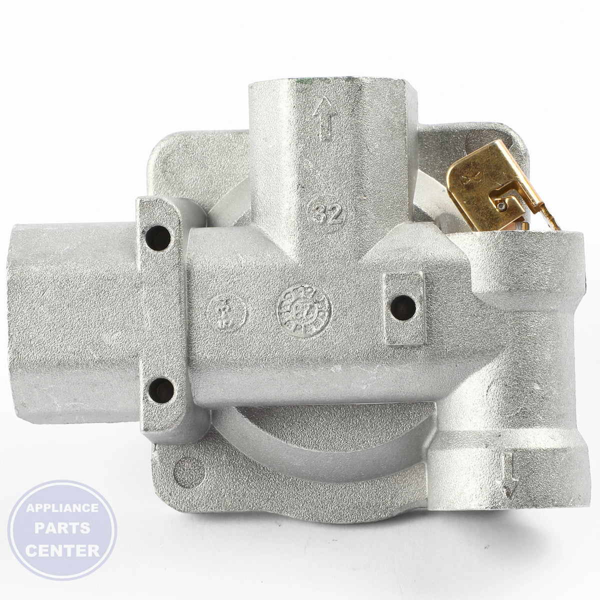 PRESSURE REGULATOR WB21X30965 - Side view with maximum gas flow capacity