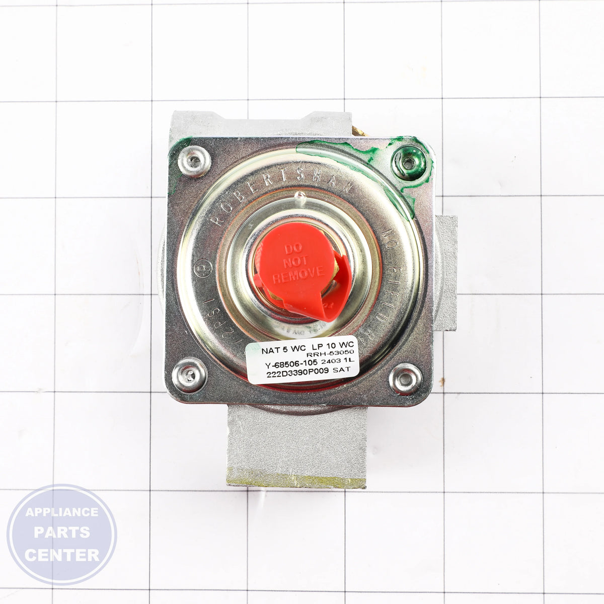 GEH PRESSURE REGULATOR WB21X30965 - Installation in GEH Range/Stove/Oven showing key mounting points
