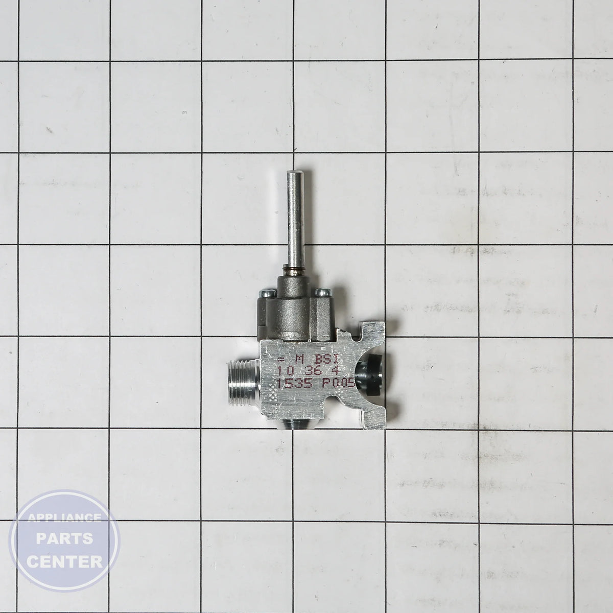 GEH GAS VALVE KIT WB21X31343 - Installation in specific GEH model showing key mounting points