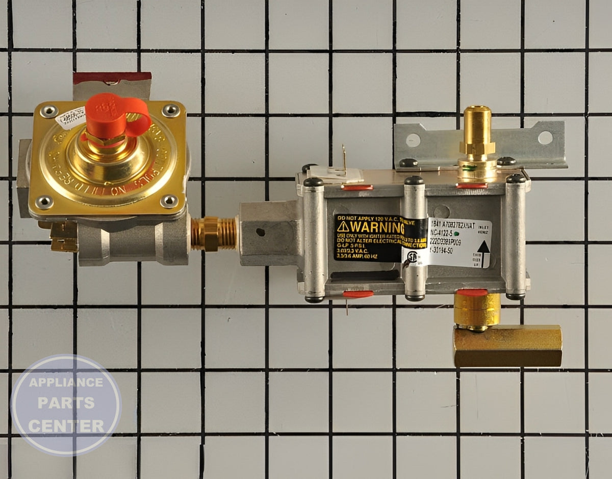 GE OVEN CONTROL VALVE ASSEMBLY WB21X33225 - Main view showing gas burner control for GEN Range/Stove/Oven models