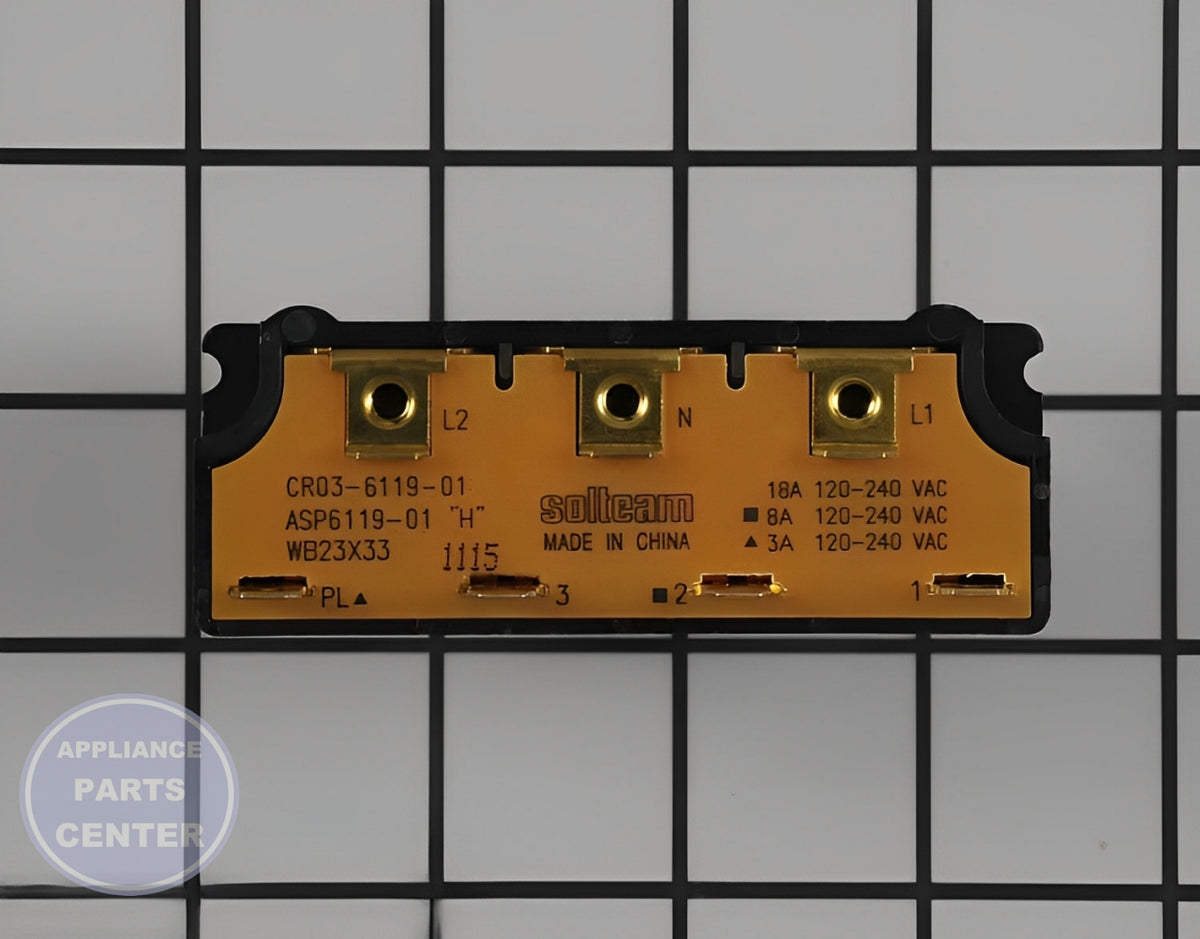 UNIT SWITCH WB23X33 - Detailed view of the switch functionality