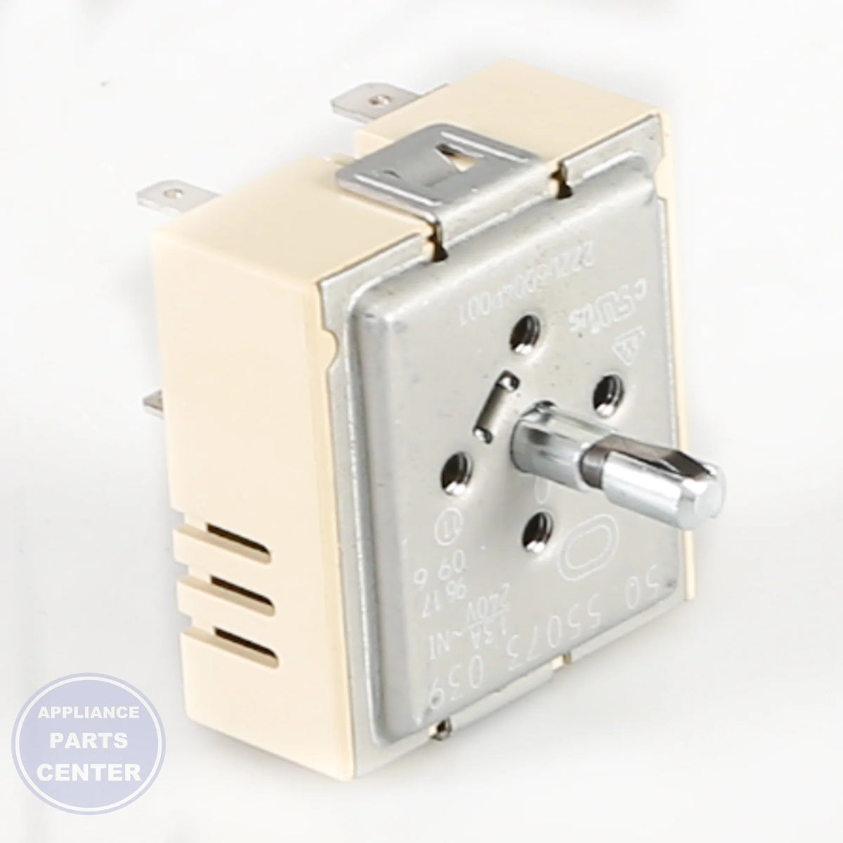 GEH RANGE INFINITE CONTROL SWITCH WB24K10092 - Main view showing temperature control for specific models