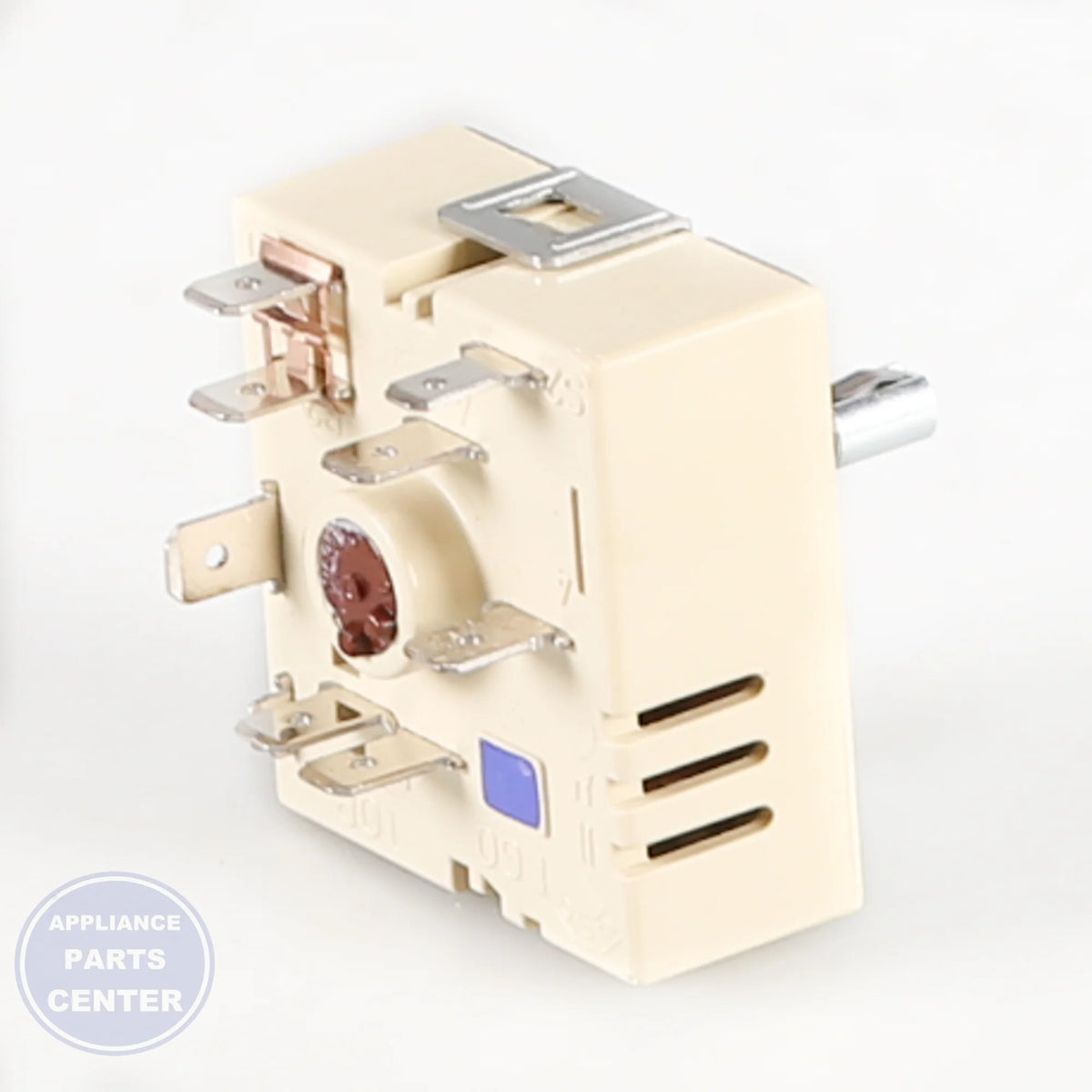GEH RANGE INFINITE CONTROL SWITCH WB24K10092 - Installation in specific model showing mounting points