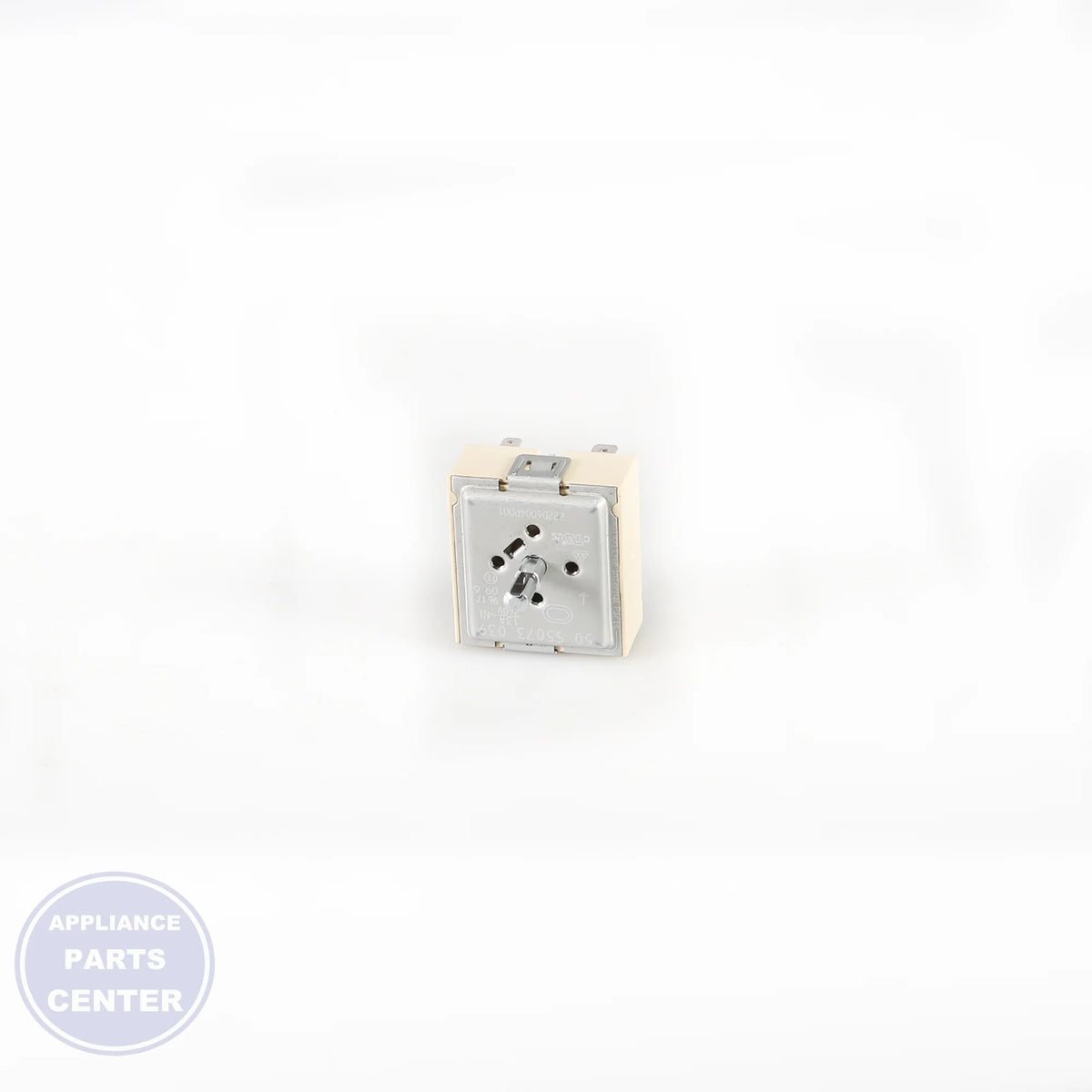 GEH RANGE INFINITE CONTROL SWITCH WB24K10092 - Installation in specific model showing mounting points