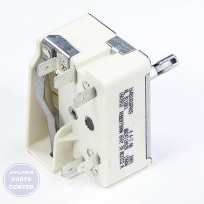 INFINITE SWITCH CONTROL WB24T10028 - Side view with precise specifications