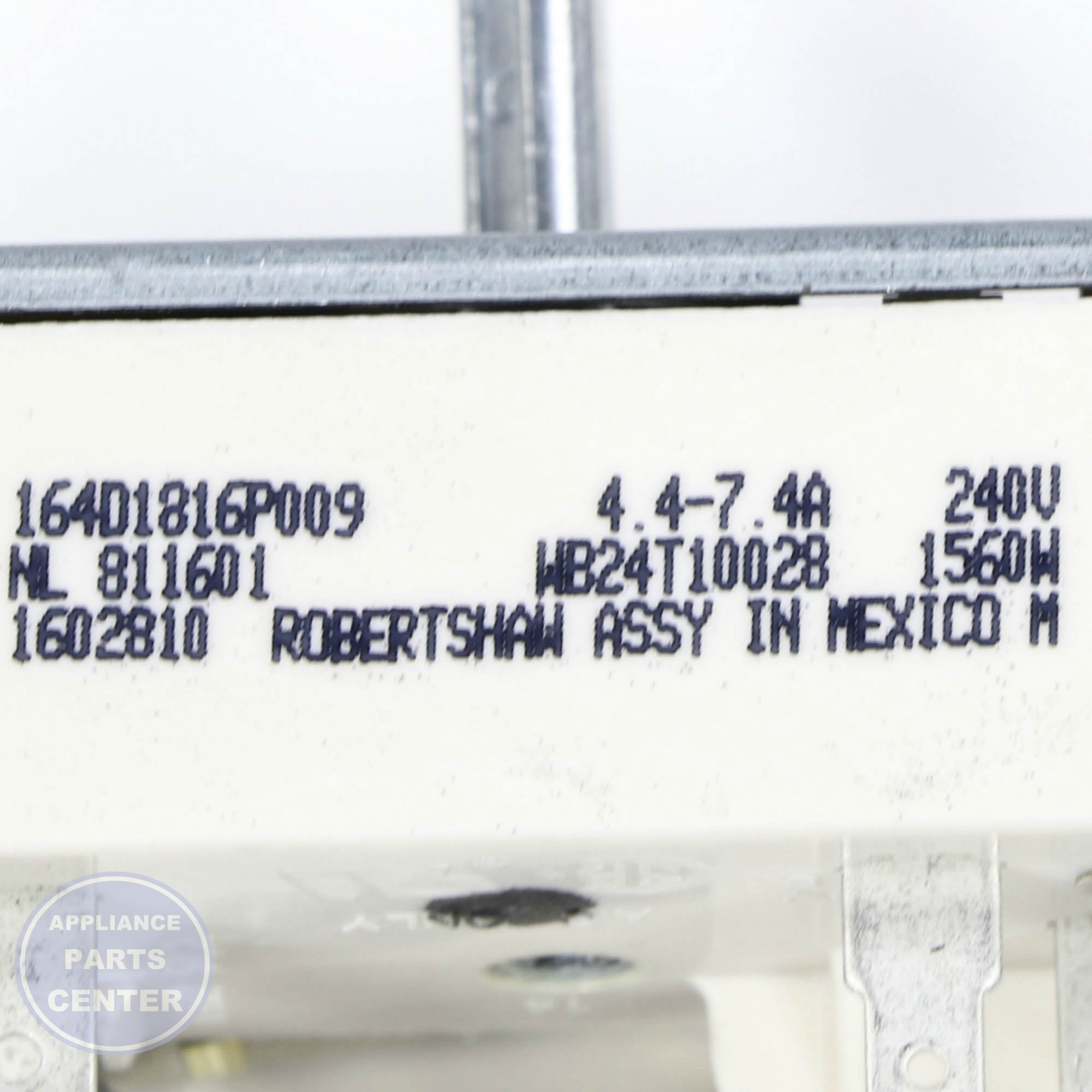 GEH INFINITE SWITCH CONTROL WB24T10028 - Main view showing heating control for GEH models