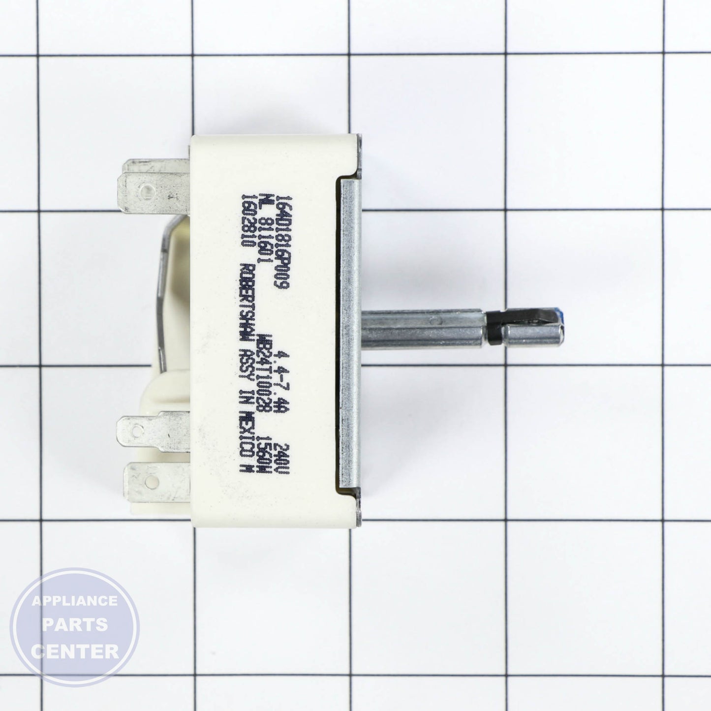 GEH INFINITE SWITCH CONTROL WB24T10028 - Installation in GEH model showing mounting points