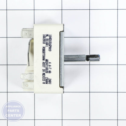 GEH INFINITE SWITCH CONTROL WB24T10028 - Installation in GEH model showing mounting points