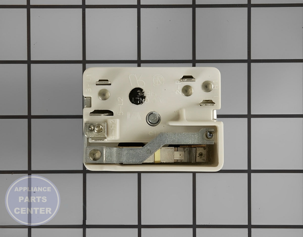 GE Oven Burner Infinite Switch WB24T10029 - Side view with precise specs