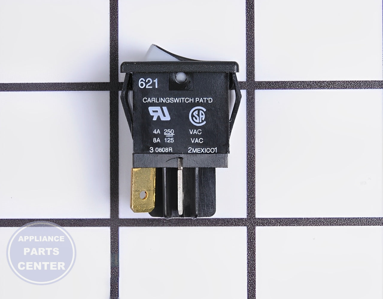 GE Rocker Switch WB24T10042 - Main view showing precise control for GE Kenmore Hotpoint models