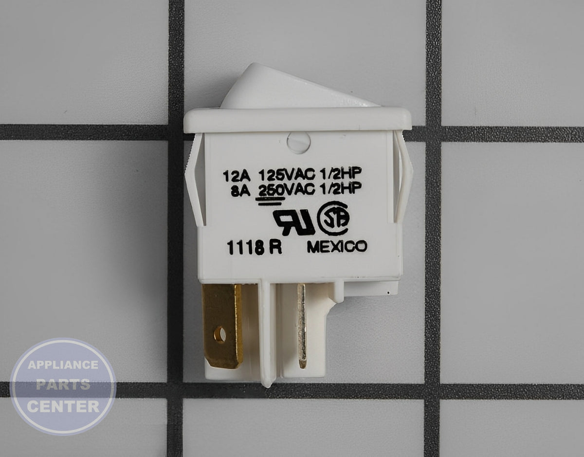 GE Oven Rocker Switch Element WB24T10167 - Main view showing white design for GEN models