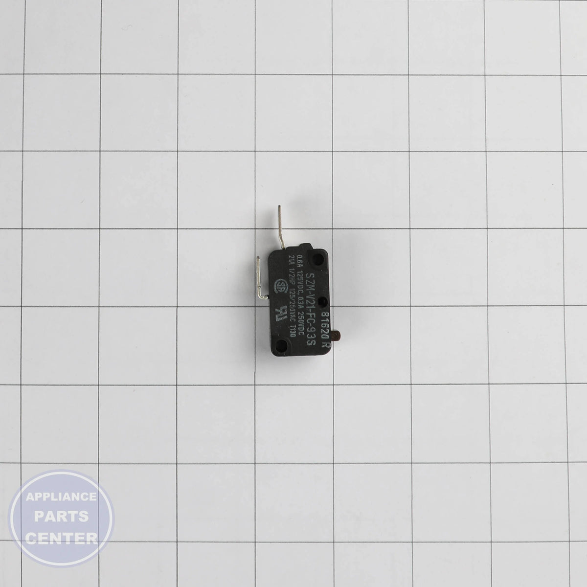 MICRO SWITCH WB24X10172 - Side view with exact measurements/specs