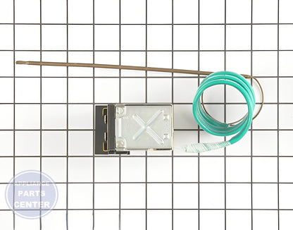 Temperature Control Thermostat WB24X24087 - Side view with 2 x 2 x 1.5 inches measurements