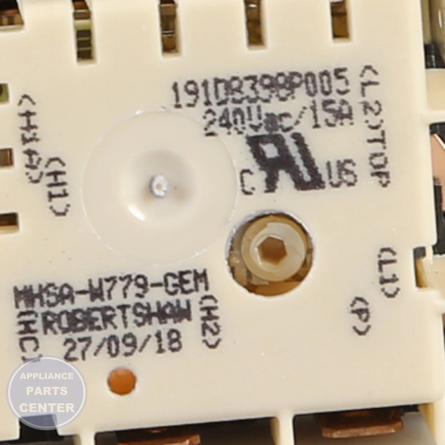 GEH SWITCH INFINITE CONTROL WB24X25152 - Installation in GEH5678 showing key mounting points