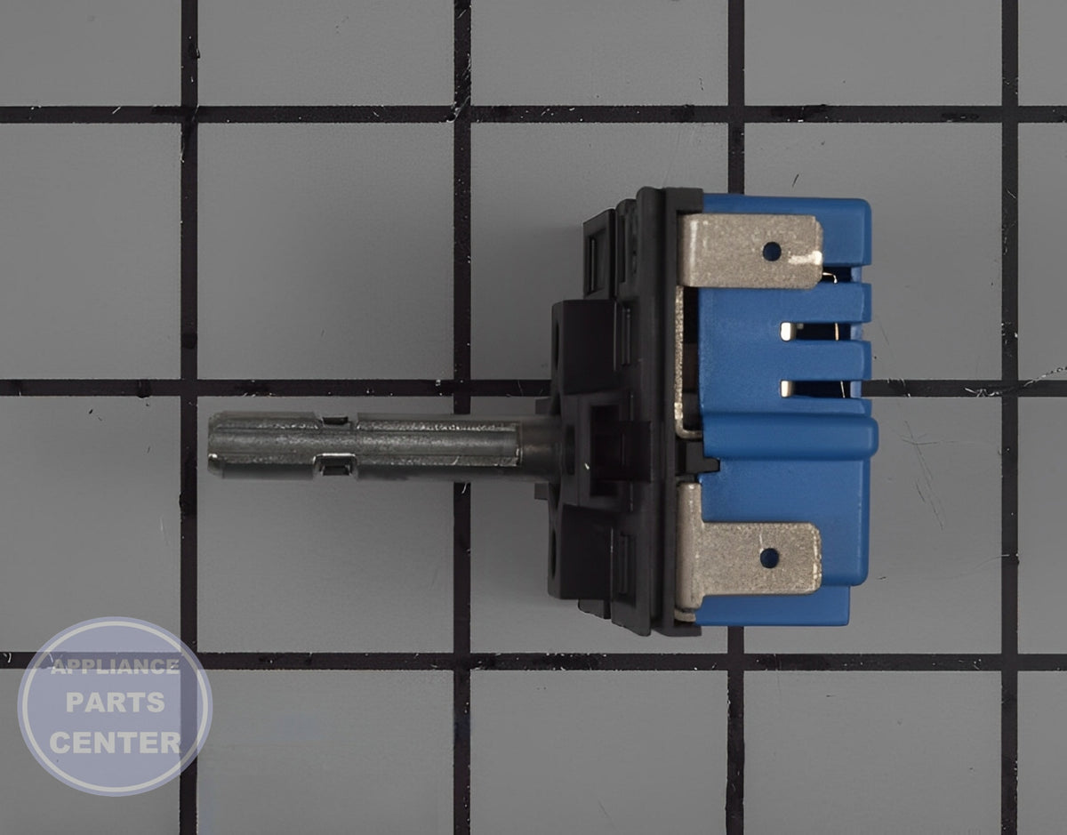 GE OVEN INFINITE CONTROL SWITCH WB24X26398 - Installation in specific model showcasing mounting points