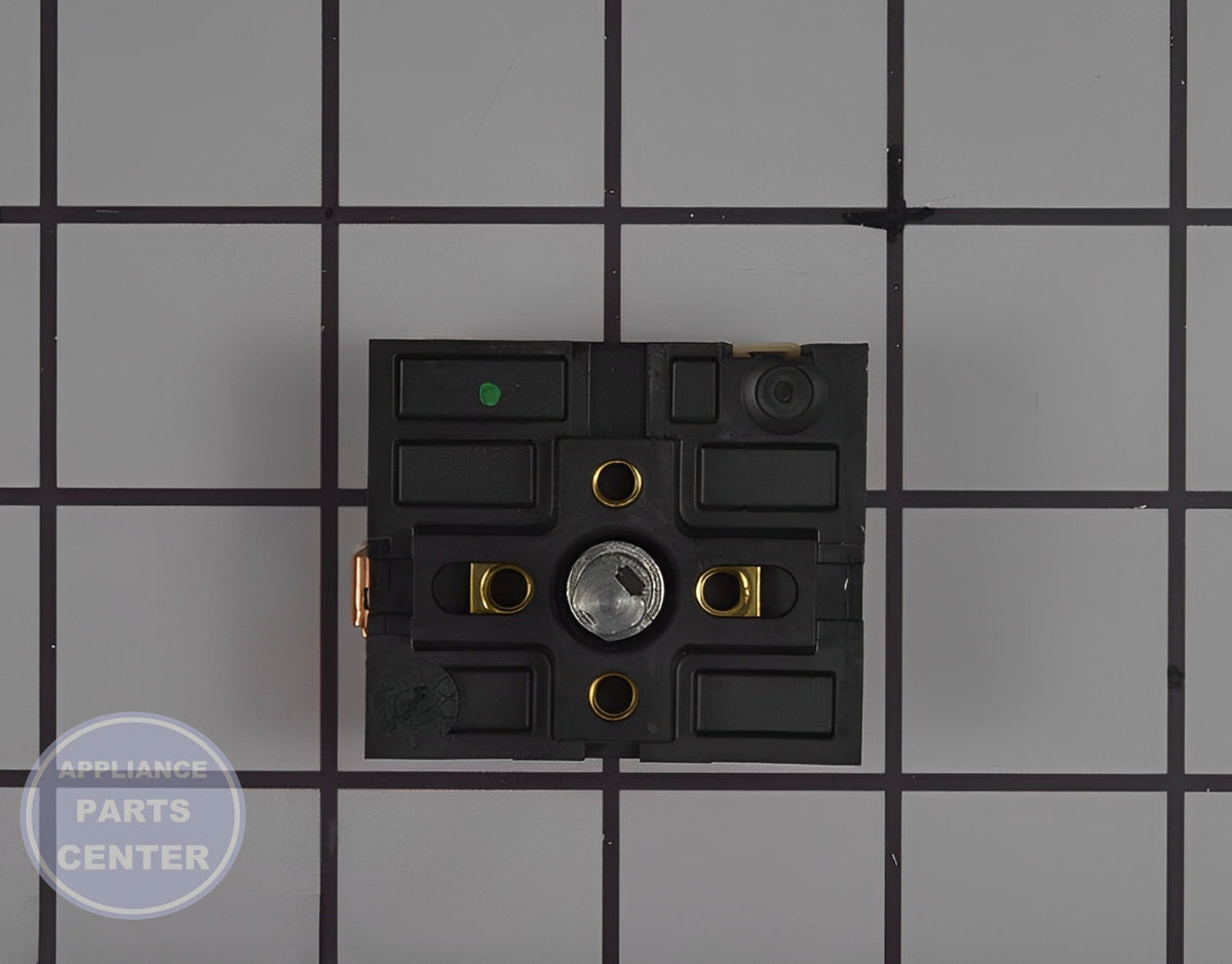 GE OVEN INFINITE SWITCH CONTROL WB24X29364 - Installation in GE Range showing key mounting points