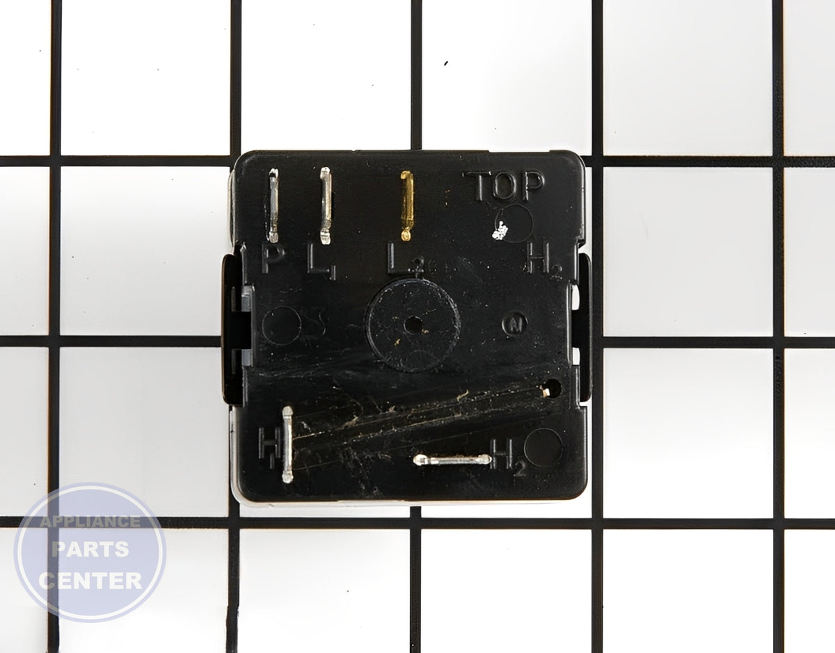 GE OVEN INFINITE CONTROL SWITCH WB24X29365 - Detailed view of temperature control details