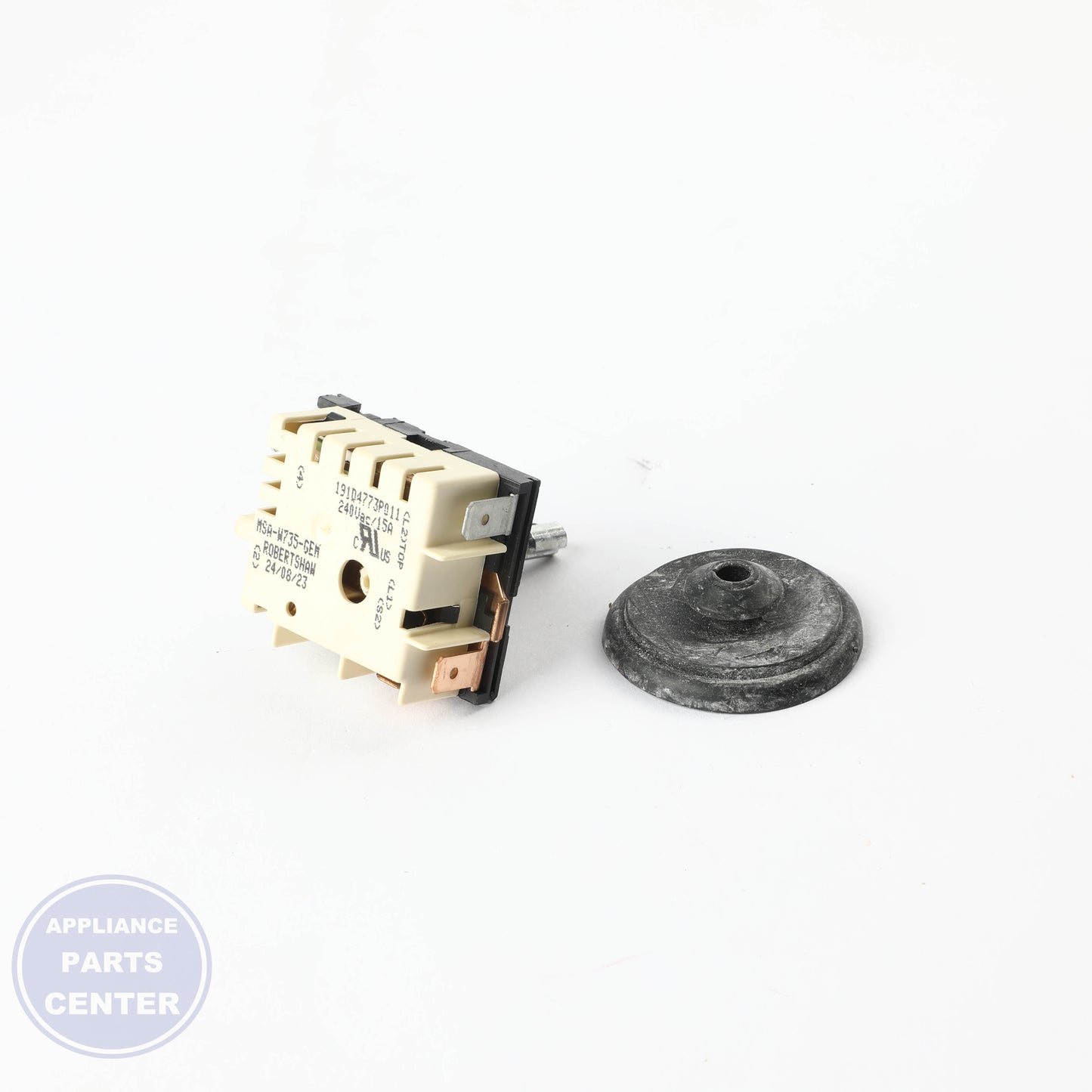 INFINITE SWITCH AND SEAL KIT WB24X41827 - Side view with precise measurements