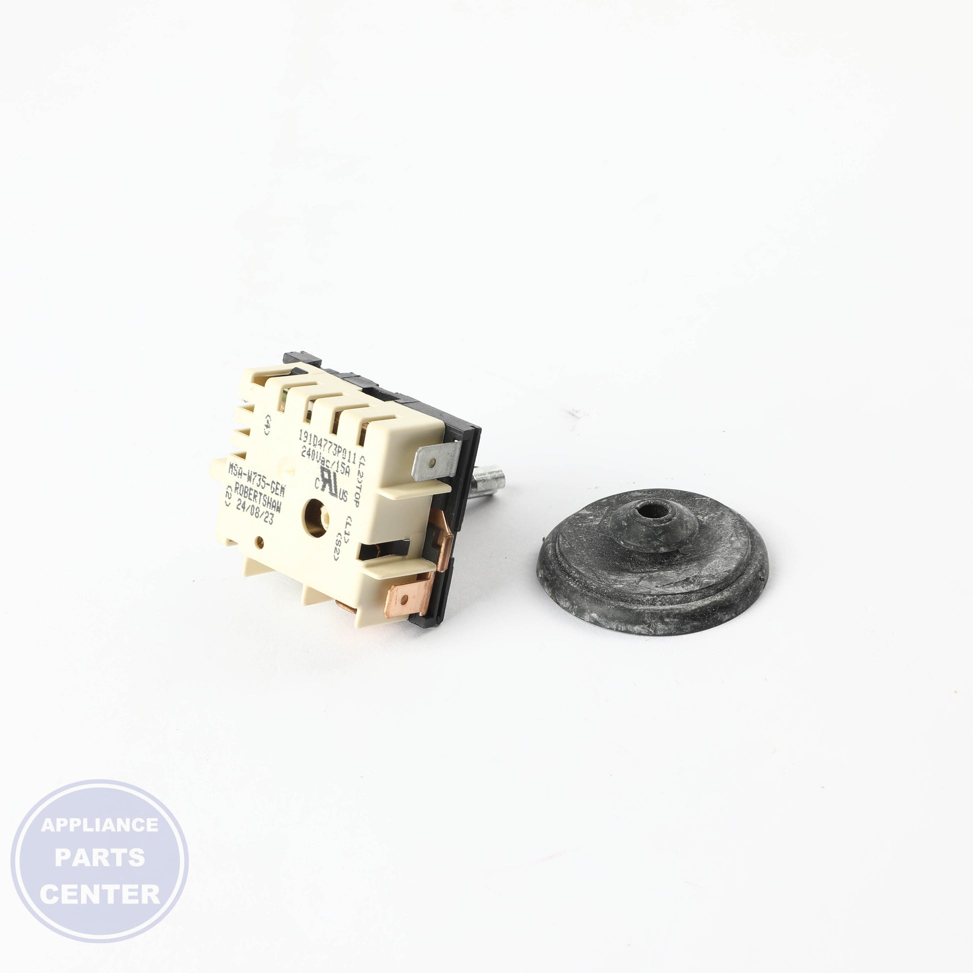 INFINITE SWITCH AND SEAL KIT WB24X41827 - Side view with precise measurements