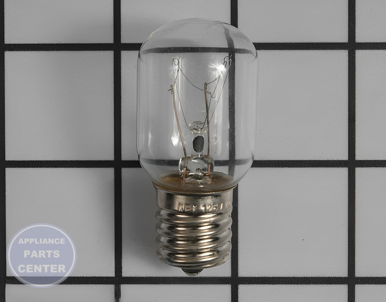 GE OVEN 40W INCANDESCENT LAMP WB25X10030 - Main view showing bright light for GE Oven/Microwave Combos