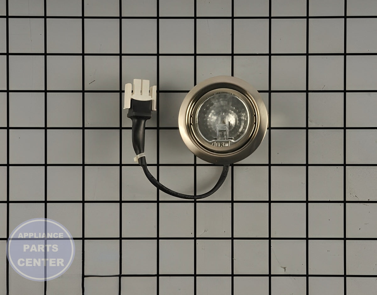GE OVEN ASSEMBLY LAMP WITH CONNECTOR WB25X24864 - Main view showing optimal brightness for specific models