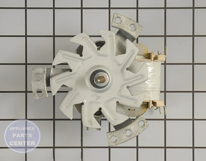 GE Convection Motor WB26K10003 - Installation in GE Range model showcasing key mounting points