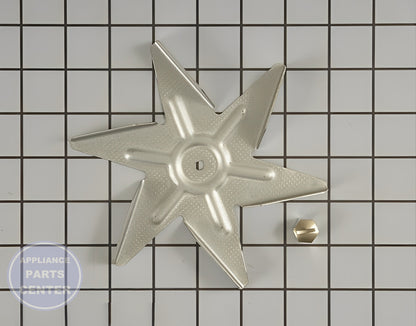 GE Convection Motor WB26K10003 - Installation in GE Range model showcasing key mounting points
