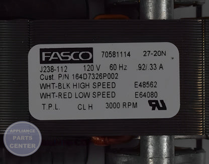 GE Vent Fan Motor WB26K10010 - Installation in JGB605SET1SS showing key mounting points
