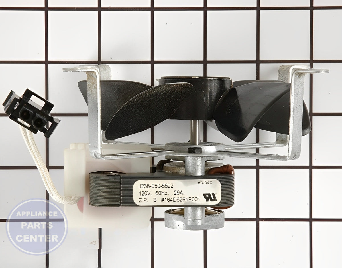 GE OVEN FAN MOTOR WB26T10018 - Detailed view of durable construction