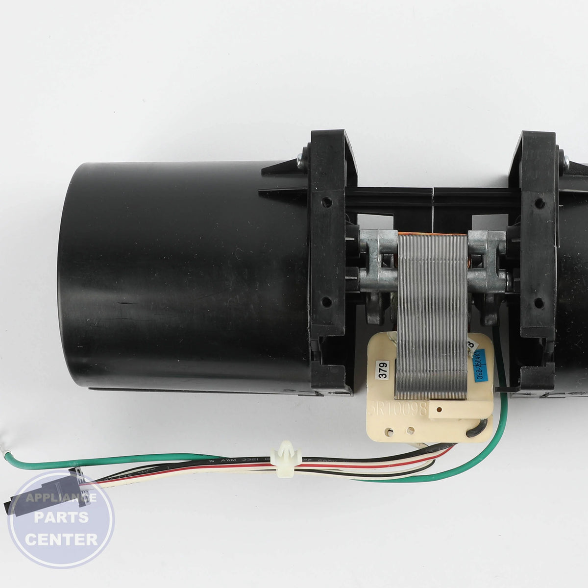 GEH RANGE FAN BLOWER WB26T10054 - Installation in specific model showing key mounting points