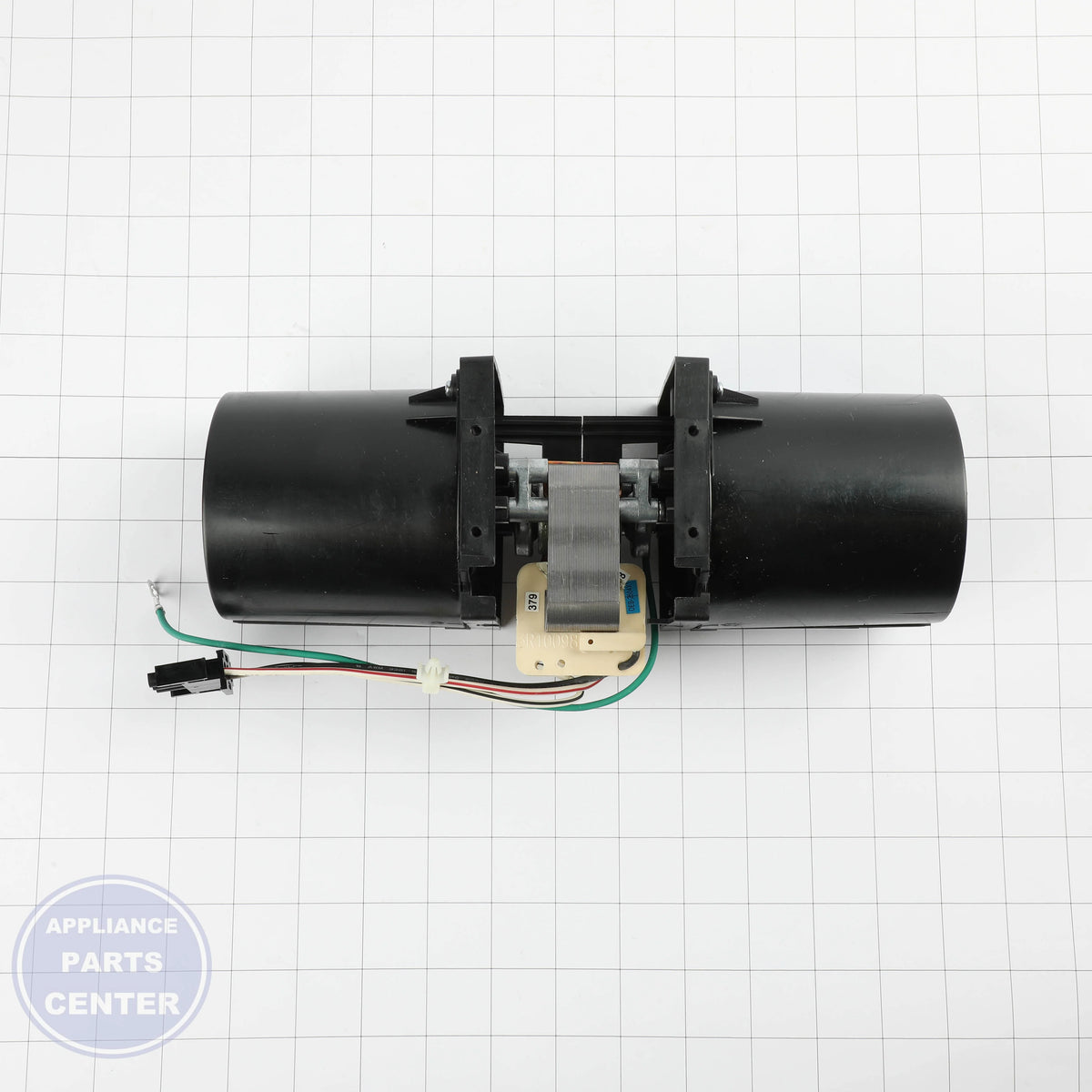 GEH RANGE FAN BLOWER WB26T10054 - Installation in specific model showing key mounting points