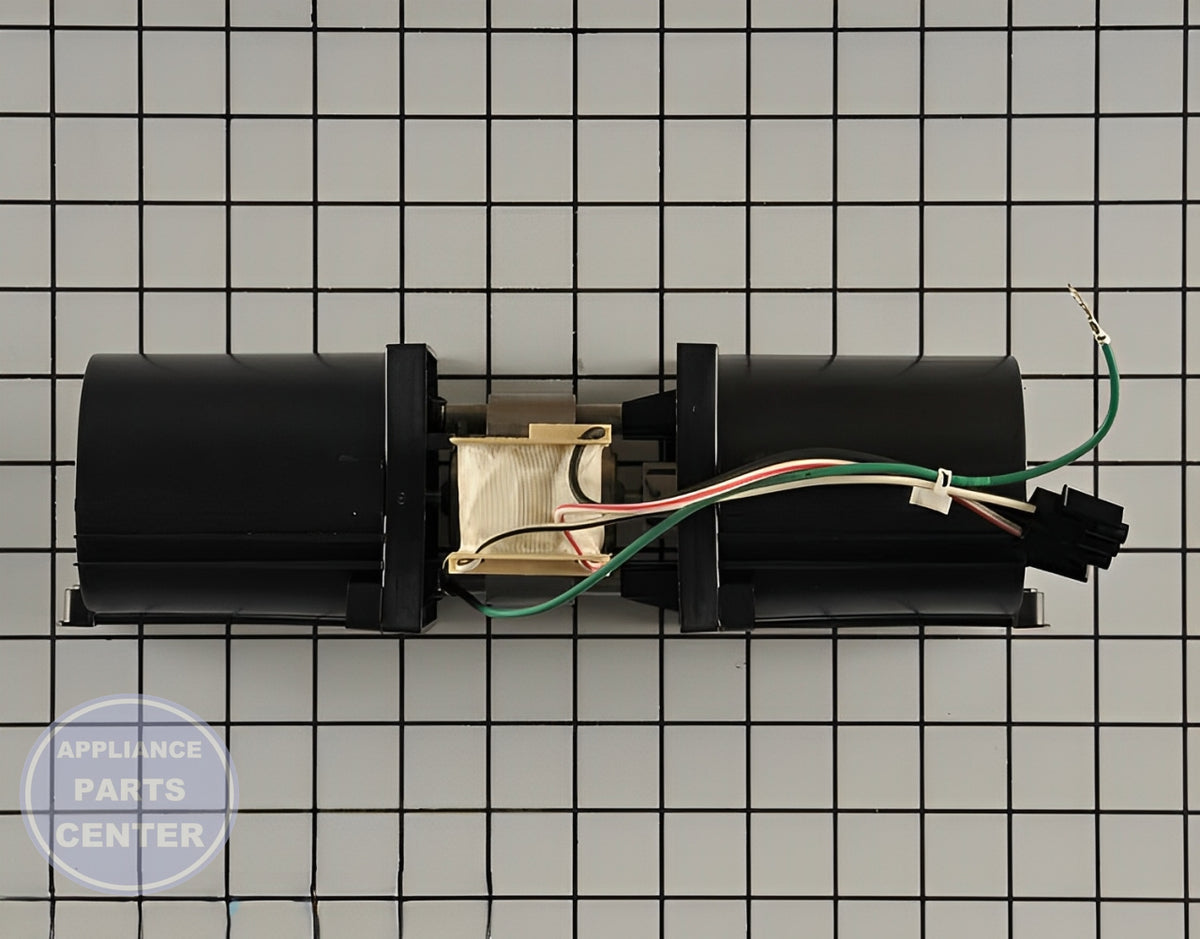 GE OVEN COOLING FAN WB26T10066 - Detailed view of motor specifications