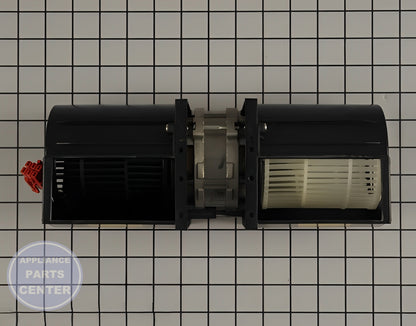 Exhaust Fan Motor WB26X10191 - Side view with 120V power and 300 CFM capacity